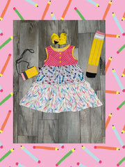 Back to School Crayon Dress