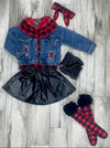 Autumn Plaid Skirt Set